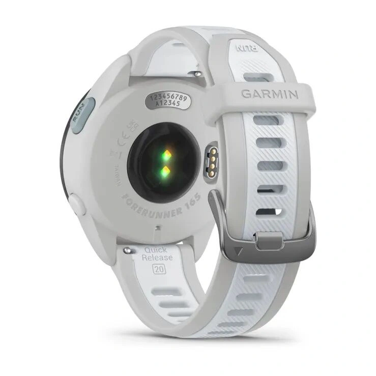 Умные часы Garmin Forerunner 165 Music Amoled, Серо-дымчатый/Белый камень (010-02863-31). Фото 6