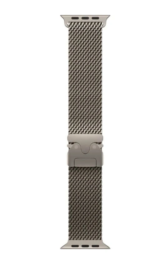 Apple Watch Ultra 3 (2025) GPS+Cellular 49mm, Natural Titanium ремешок "Titanium Milanese Loop", размер M 145–190mm (MEWY4). Фото 3