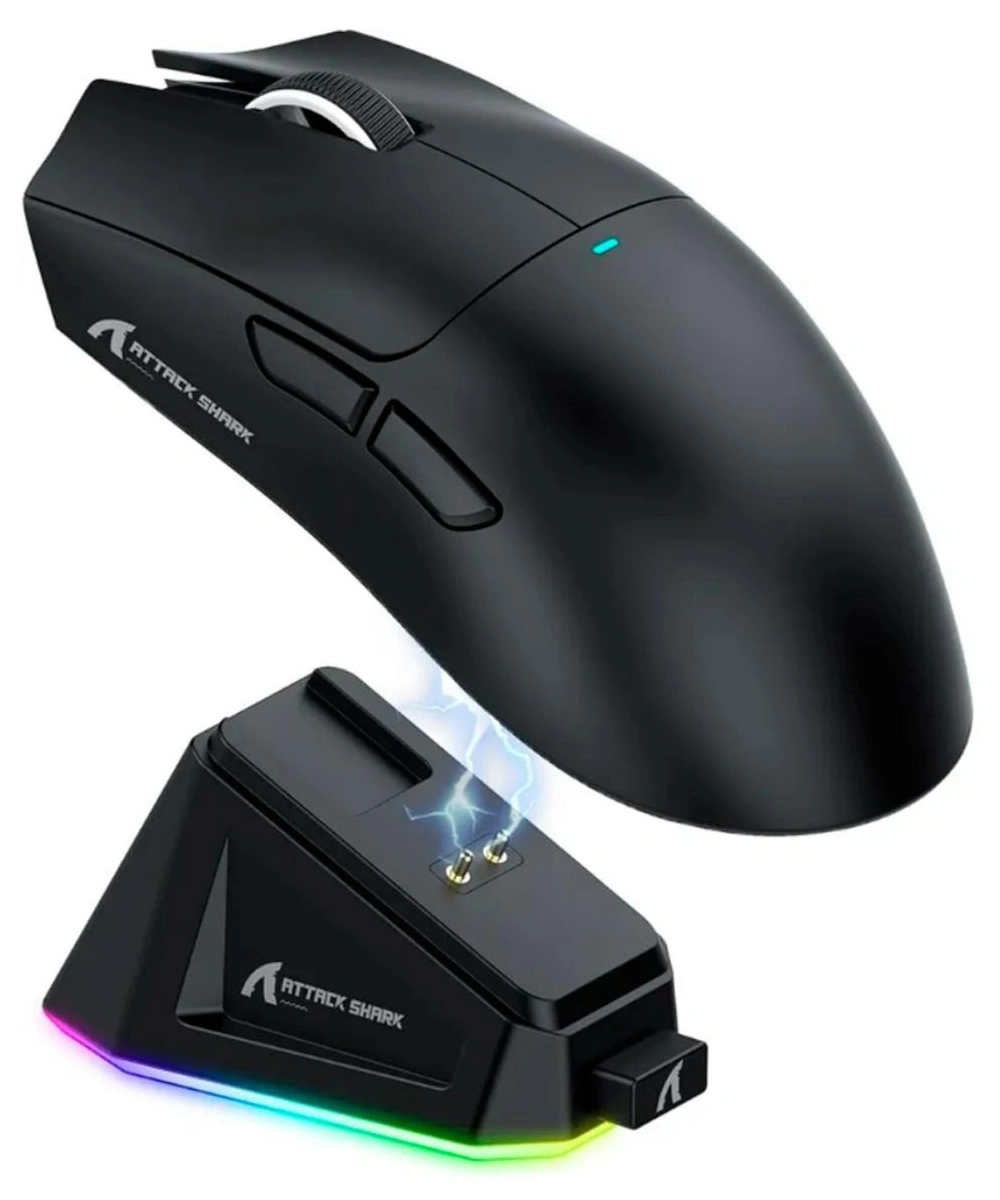 Мышь беспроводная Attack Shark X11 Huano Switch, Чёрная. Фото 6