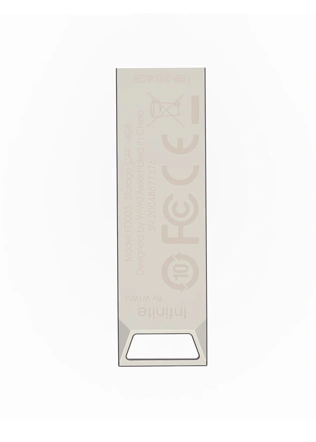 Накопитель Wiwu Infinite USB 2.0 Flash Drive 64Gb, Silver (Wi-FD002). Фото 3