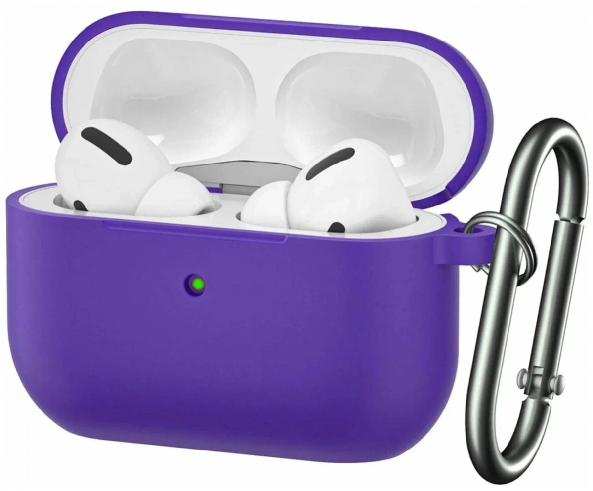 Чехол Silicone Case для наушников AirPods Pro 2, Deep Purple. Фото 1