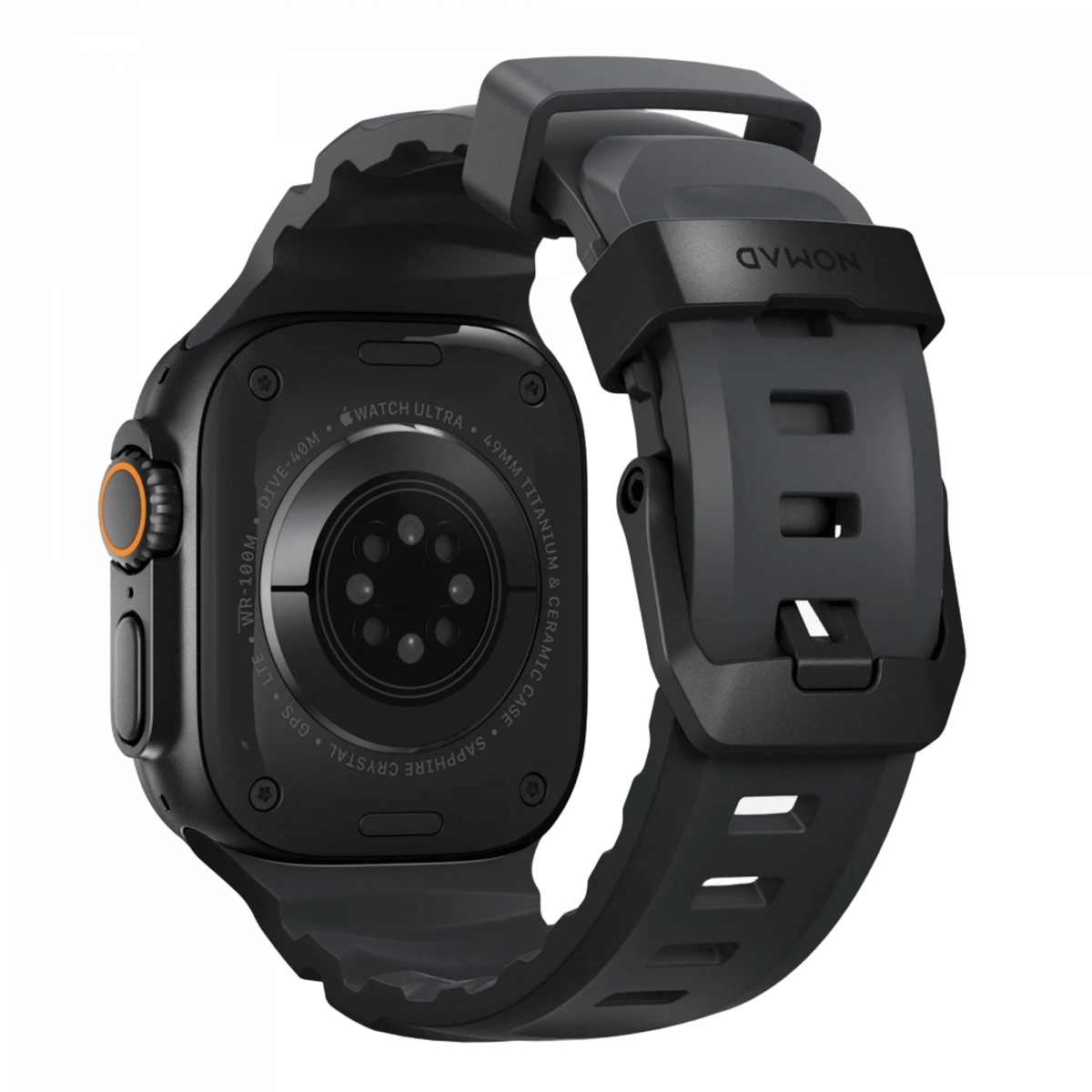 Ремешок Nomad Rocky Point Band для Apple Watch 42/44/45/49мм, Black/Storm (NM014803858). Фото 2