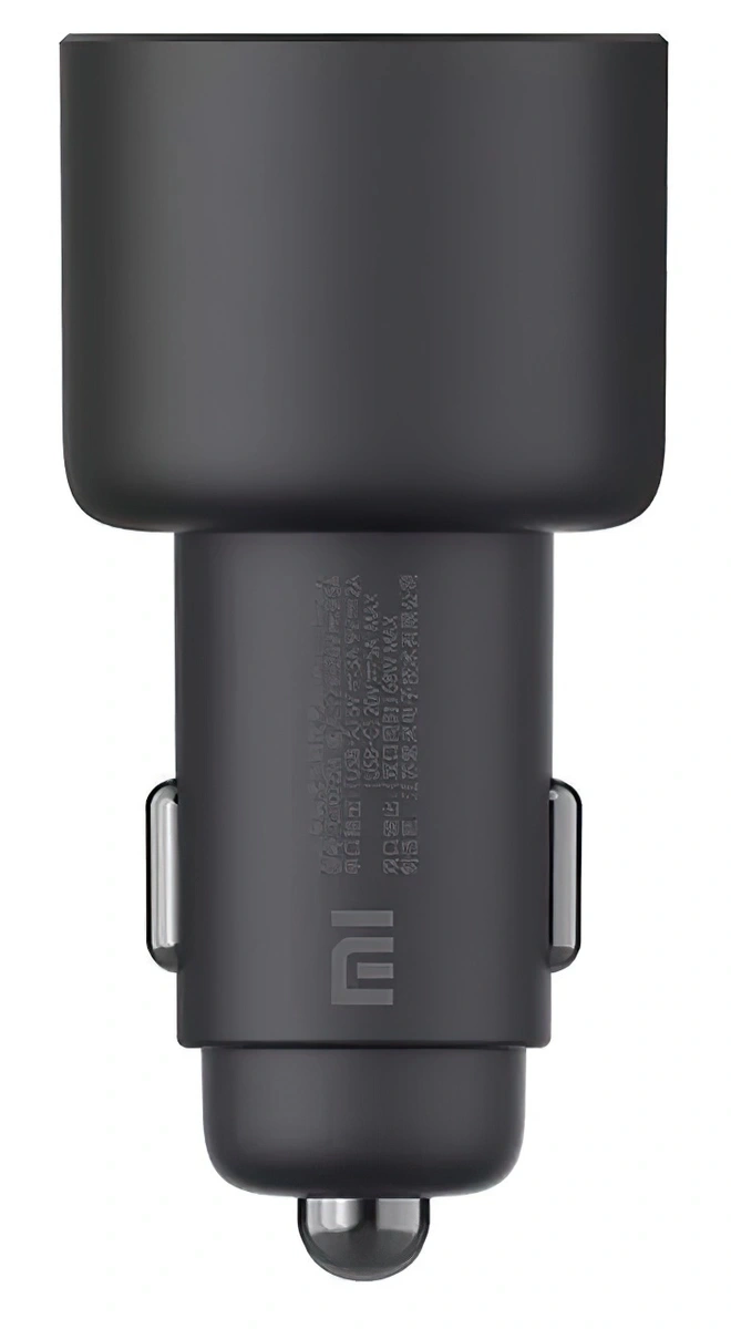 Автомобильное зарядное устройство XiaoMi Car Charger 1A1C 100W (CC07ZM) + Кабель USB-C-USB-C, Black. Фото 3