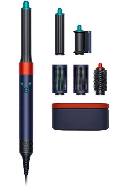 Стайлер для волос Dyson AirWrap Complete Long HS05, Prussian Blue/Topaz Orange (подарочный кейс для хранения). Фото 1