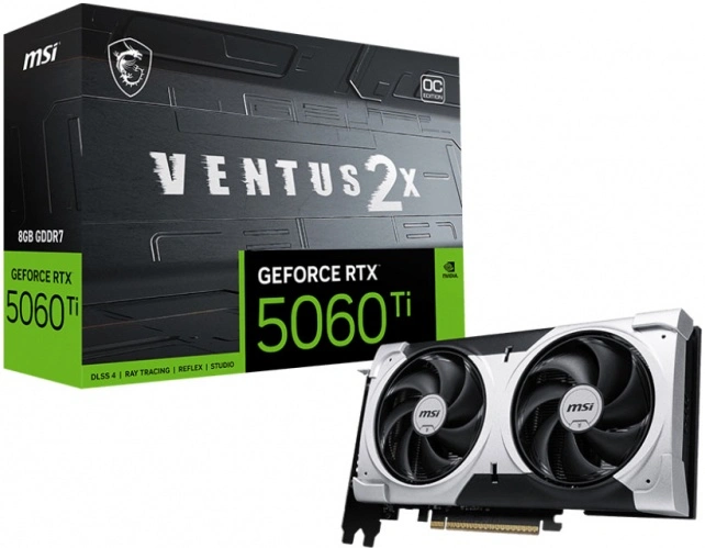 Видеокарта MSI GeForce RTX 5060 Ti VENTUS 2X PLUS 8Гб GDDR7 128 bit PCIe 5.0. Фото 5