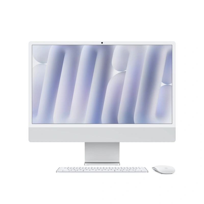 Apple iMac 24" Retina 4,5K, (MCR24RU/A) (M4, 10C CPU, 10C GPU, 24 ГБ, 512 ГБ SSD, 2024), Silver. Фото 2