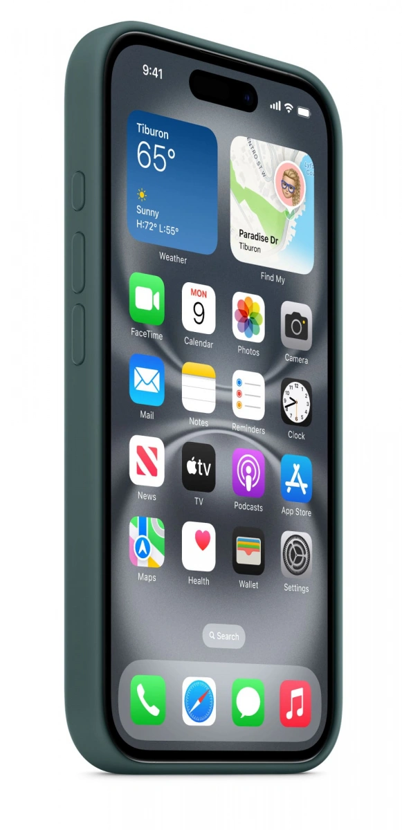 Накладка Silicone Case With MagSafe для iPhone 16, Lake Green. Фото 2