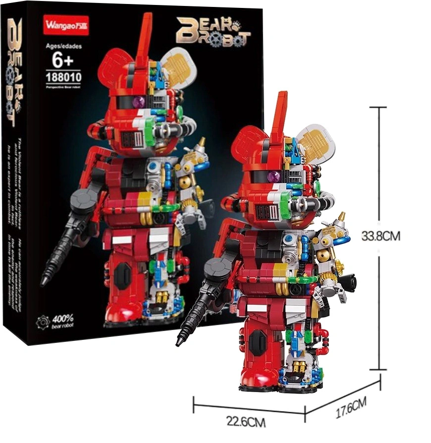 Конструктор Wangao 188010. Creator Expert Violent Bear Zagu Bear Robot, 2135 деталей. Фото 1
