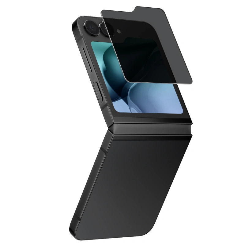 Защитное стекло Uniq OPTIX Privacy для Samsung Galaxy Z Flip7, Clear/Black (GZFLIP7-PRIVACY). Фото 1