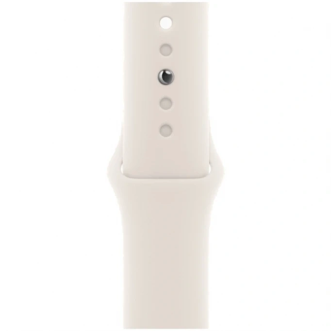 Apple Watch SE 2024, 44 мм, алюминий цвета "сияющая звезда", Starlight Sport Band, S/M (MXEU3). Фото 3