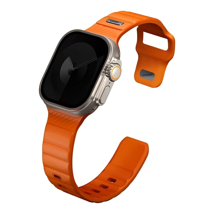 Ремешок Uniq для Apple Watch 42/44/45/49мм STRIDE FKM Rubber, Volt Orange (49MM-STRIVORG). Фото 3