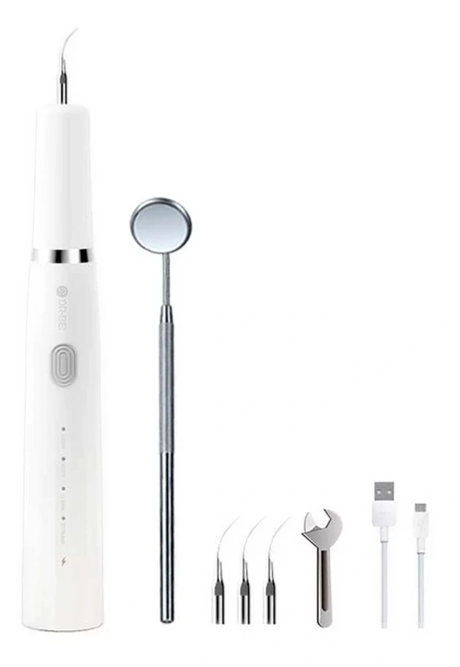 Портативный ультразвуковой скалер для чистки зубов Dr. Bei YC2, Белый. Фото 1