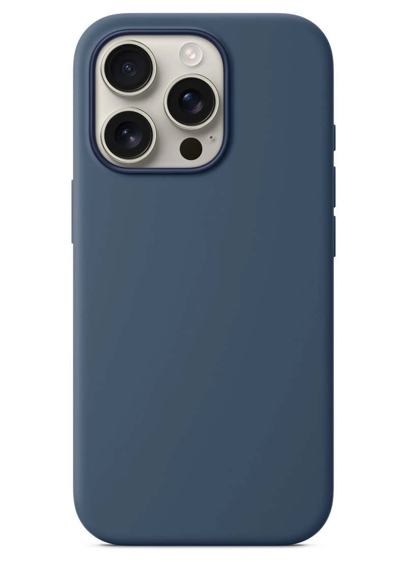 Накладка для iPhone 16 Pro Silicone Case With MagSafe, Denim. Фото 2