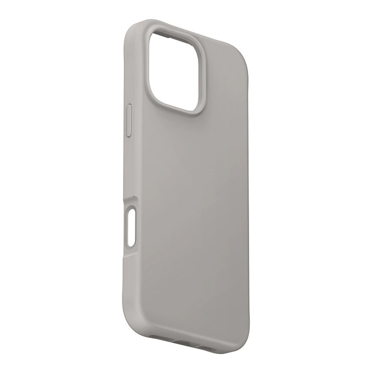 Накладка Uniq для iPhone 16 Pro COEHL CREME Liquid silicone with Strap (MagSafe), Taupe Grey (IP6.3P(2024)-CREMTGRY). Фото 3