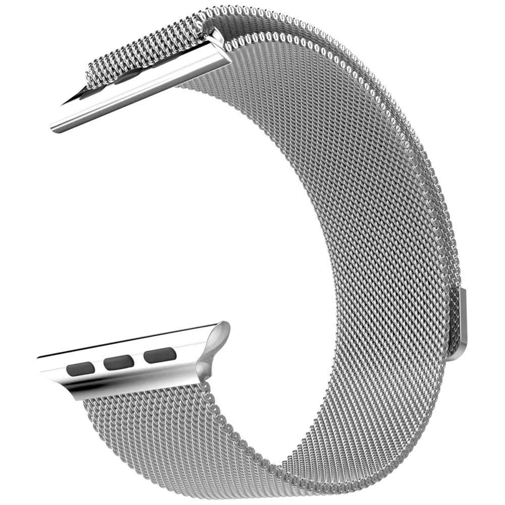 Ремешок для Apple Watch 38/40/41/42мм миланский сетчатый браслет, Silver. Фото 1