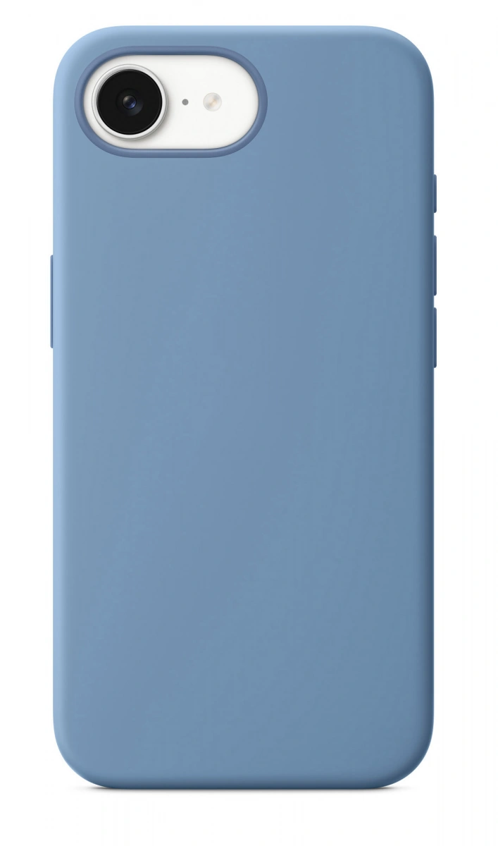 Накладка Silicone Case With MagSafe для iPhone 16e, Winter Blue. Фото 1