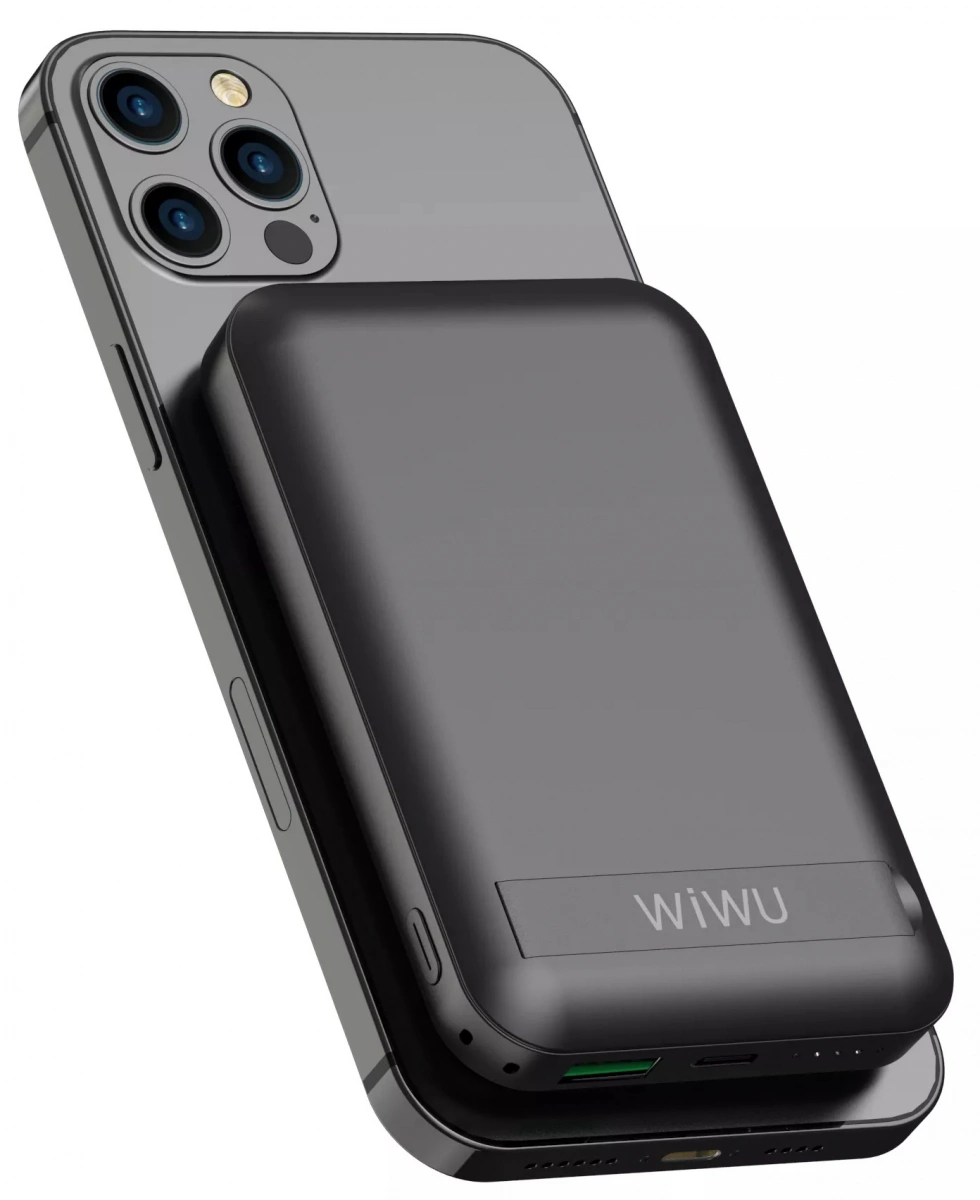 Внешний аккумулятор Wiwu Magnetic SC10000WHT 10000mAh, Чёрный. Фото 1