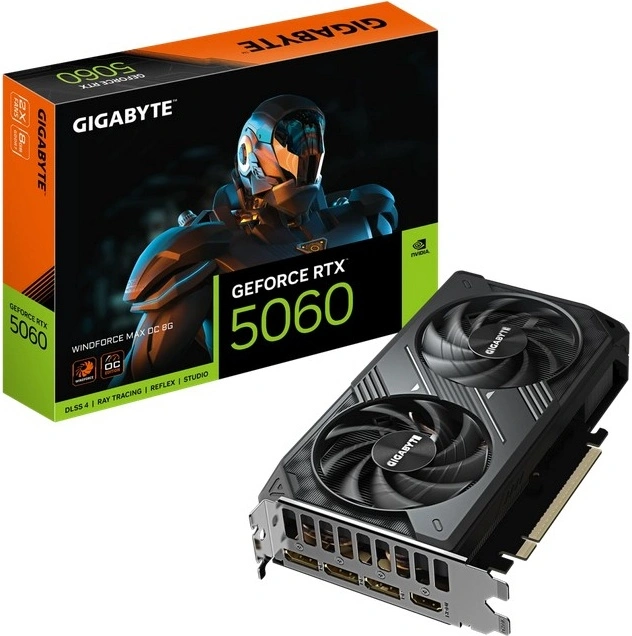 Видеокарта Gigabyte GeForce RTX 5060 WINDFORCE MAX OC 8Гб GDDR7 128 bit PCIe 5.0. Фото 7