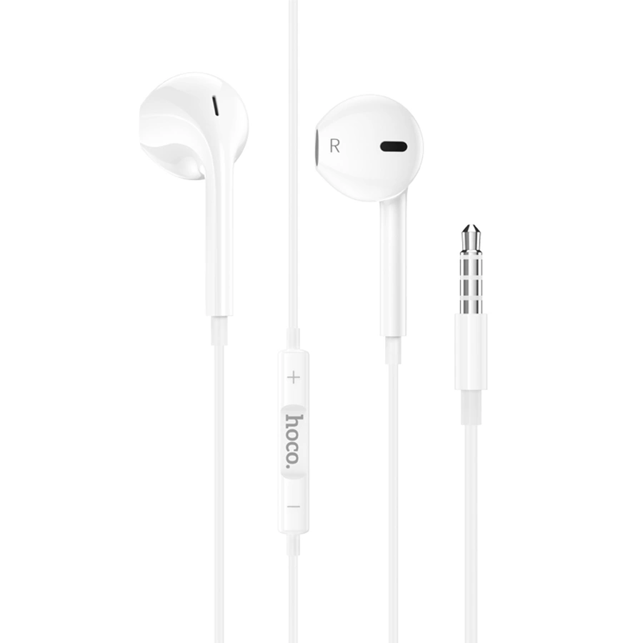 Наушники Hoco M101 Crystal, Jack 3.5mm, 1.2 m, White. Фото 1