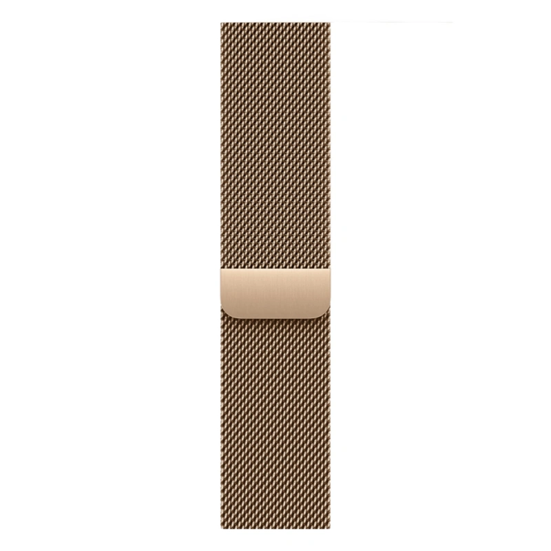 Apple Watch Series 11 GPS + Cellular, 46 мм, Gold Titanium, Миланская петля "Gold", S/M (MFD74). Фото 3