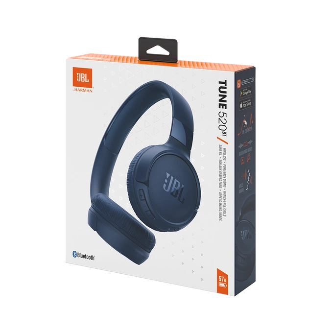 Беспроводные наушники JBL Tune 520BT, Синие. Фото 6