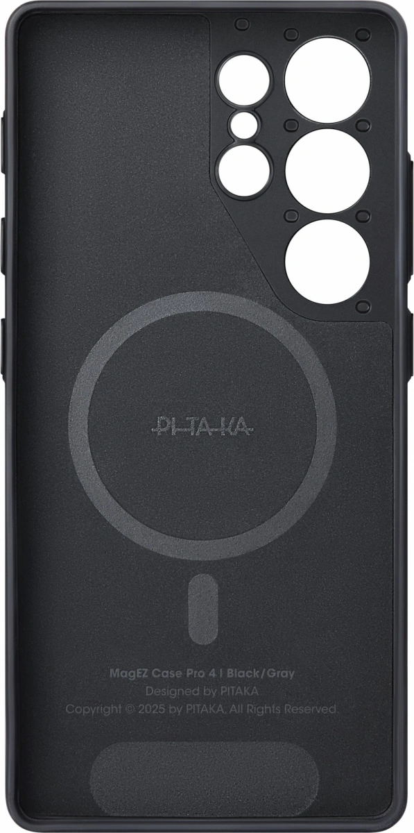 Накладка Pitaka PinButton для Samsung Galaxy S25 Ultra, Black/Gray (PBS2501U). Фото 3