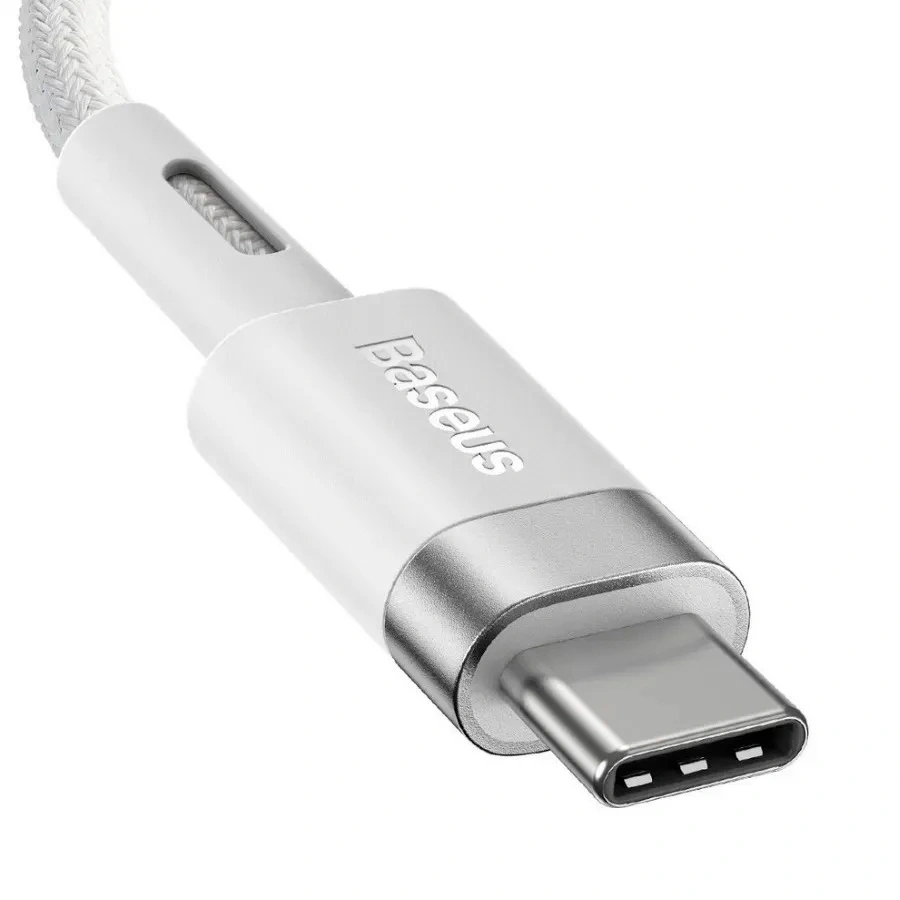 Кабель Baseus Zinc Magnetic Series iP Laptop Charging Cable Type-C to L-shaped Port (для MacBook) 60W 2m, Белый (CATXC-W02). Фото 4