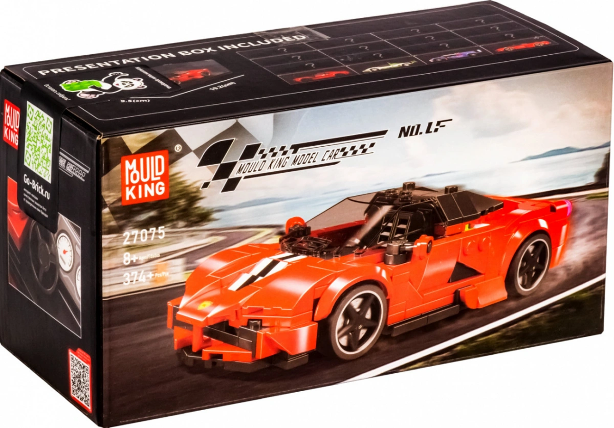 Конструктор Mould King Models 27075. Ferrari LaFerrari, 374 деталей. Фото 3