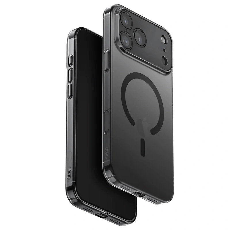 Накладка Uniq AirSuit MagSafe для iPhone 17 Pro, Глянцевый дым (IP6.3P(2025)-ASMGSMK). Фото 1