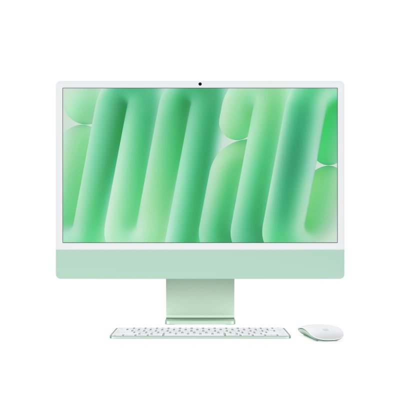 Apple iMac 24" Retina 4,5K, (MWUE3RU/A) (M4, 8C CPU, 8C GPU, 16 ГБ, 256 ГБ SSD, 2024), Green. Фото 2