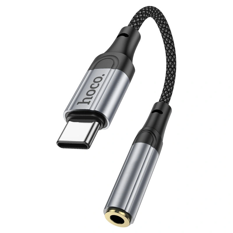 Переходник Hoco LS36 fresh digital Type-c to 3.5 audio, Чёрный. Фото 1