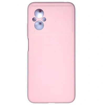 Накладка Silicone Case Logo для Poco M5 4G, Пудровая. Фото 1