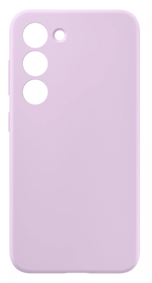 Накладка Silicone Case Logo для Samsung Galaxy S23 Plus, Лиловая. Фото 1