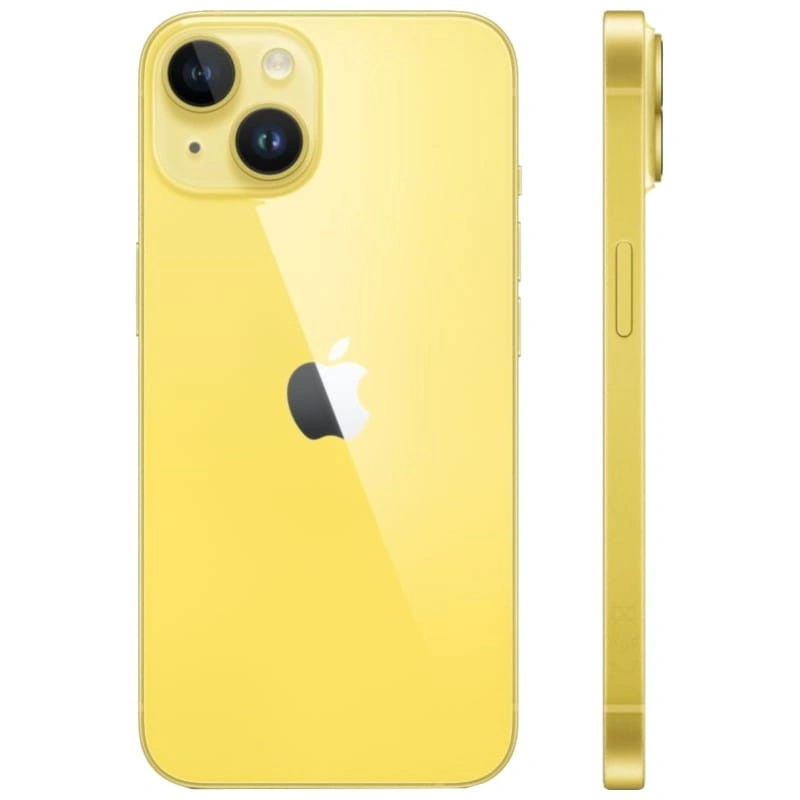Смартфон Apple iPhone 14 128Гб Жёлтый  (eSIM+SIM) (Без RuStore). Фото 2