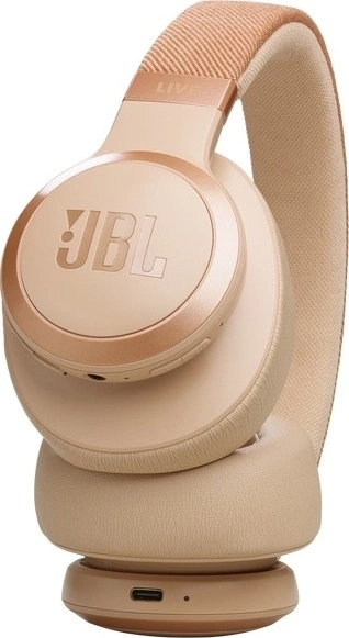 Беспроводные наушники JBL Live 770NC, Золотые. Фото 5