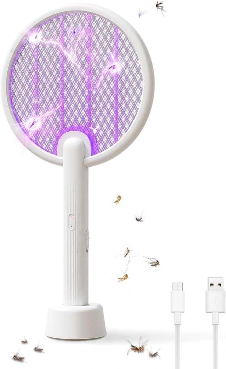 Электрическая мухобойка Qualitell Electric Mosquito Swatter C2, Белая (ZSC220906). Фото 1