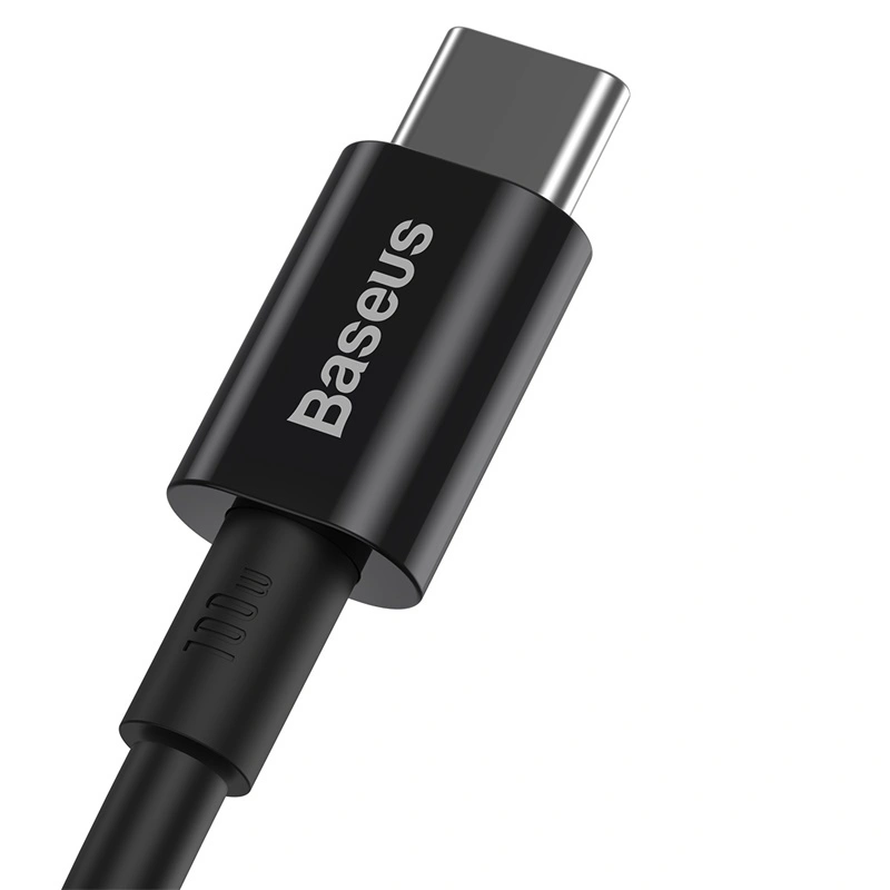Кабель Baseus Superior Series Fast Charging Data Cable Type-C to Type-C 100W 1м, Чёрный (CATYS-B01). Фото 3