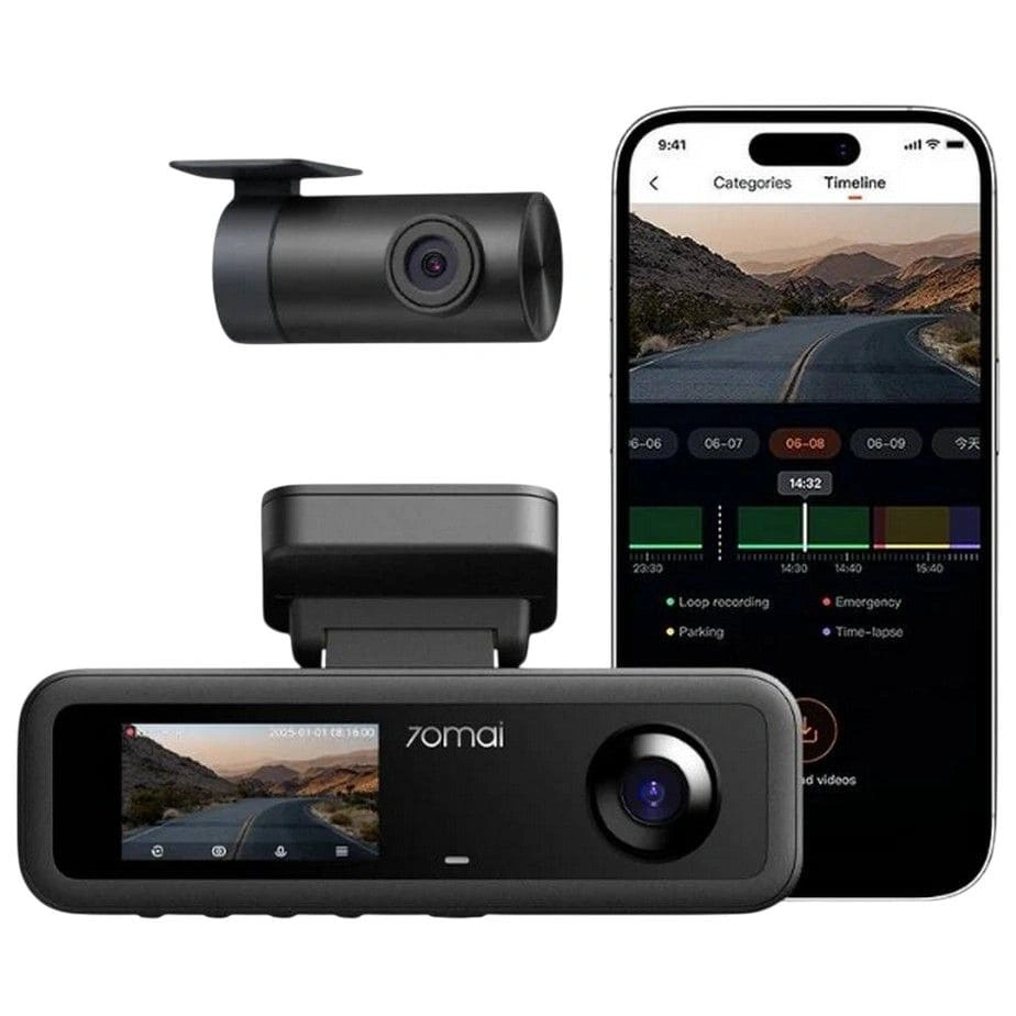 Видеорегистратор 70mai Dash Cam 4K T800E Set, Чёрный (T800E-1). Фото 1
