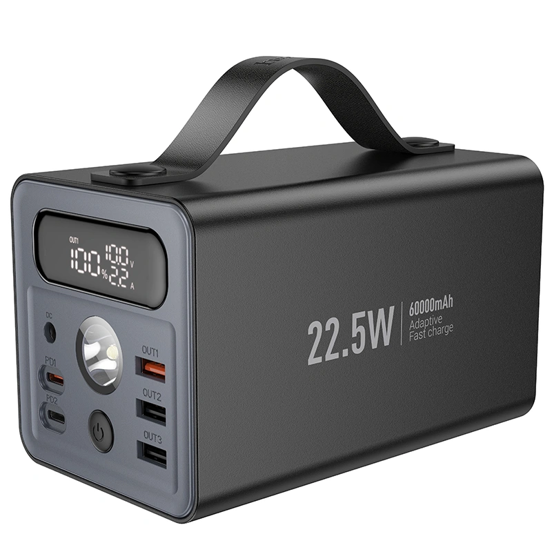 Внешний аккумулятор Hoco J138 Distant 60000mAh 22.5W+PD20W, Black. Фото 1