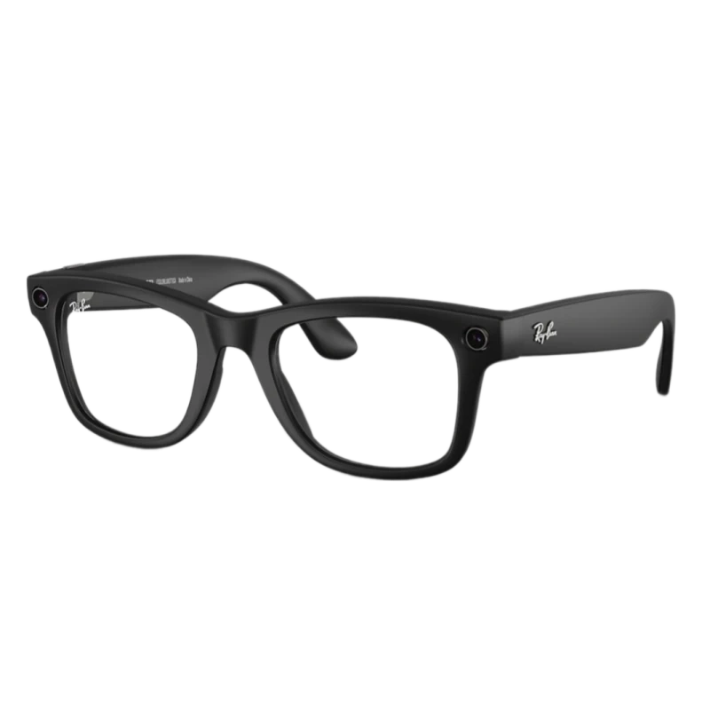 Умные очки Ray Ban Wayfarer RW4008 Matte Black/Graphite Green Transition 155-53mm (601S1M53). Фото 1