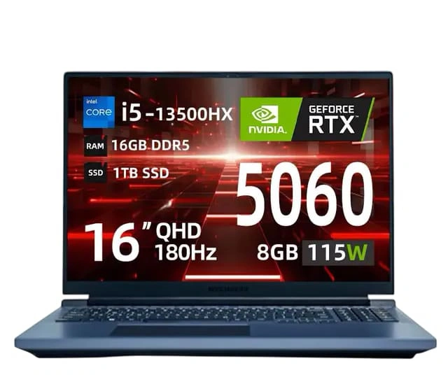Ноутбук Mechrevo Aurora X 16 Чёрный (16" Intel Core i5 13500HX, 16GB, 1TB SSD, RTX 5060, Windows 11). Фото 1