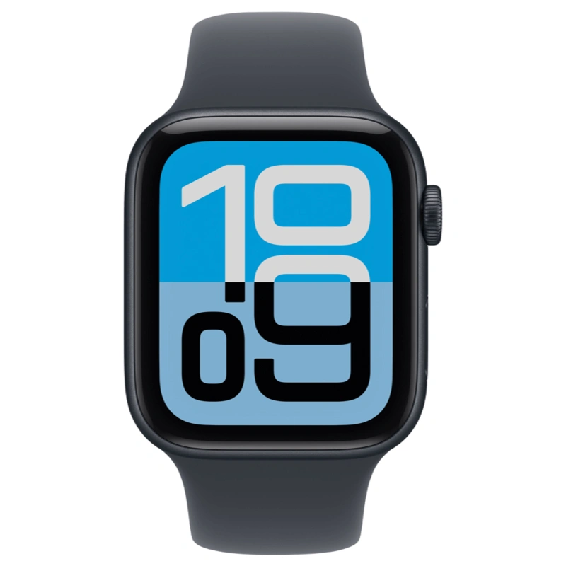 Apple Watch SE 3 LTE 2025, 44 мм, алюминий цвета "Midnight", Sport Band "Midnight" размер M/L (MEPJ4). Фото 2