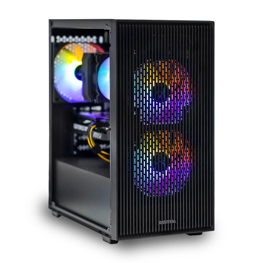 Системный блок CORE S (A307 Intel Core i3-12100, 16Гб DDR4, RTX5060, SSD 512Гб M.2, MSI H610M-E, 550Вт). Фото 1