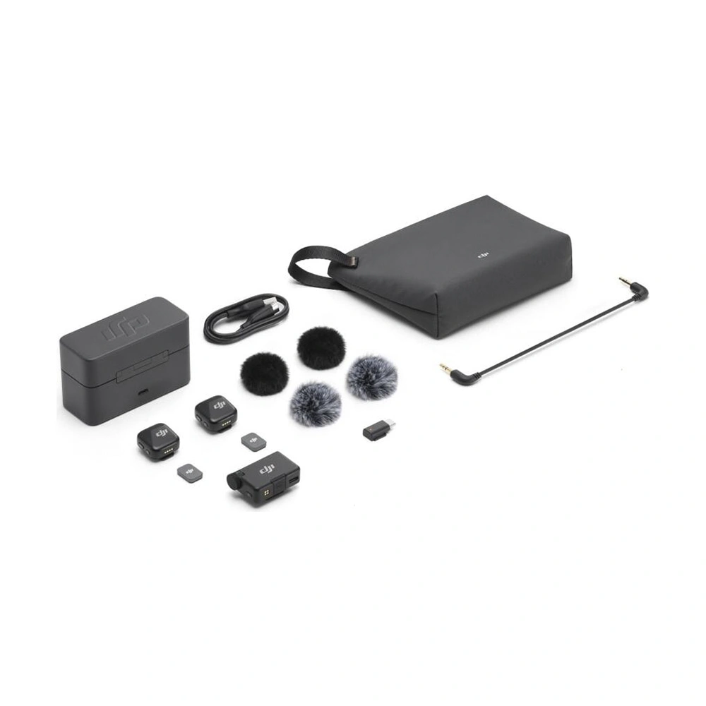 Микрофон беспроводной DJI Mic mini 2 (2 TX + 1 Mobile RX + Charging Case) (DMMR02). Фото 1
