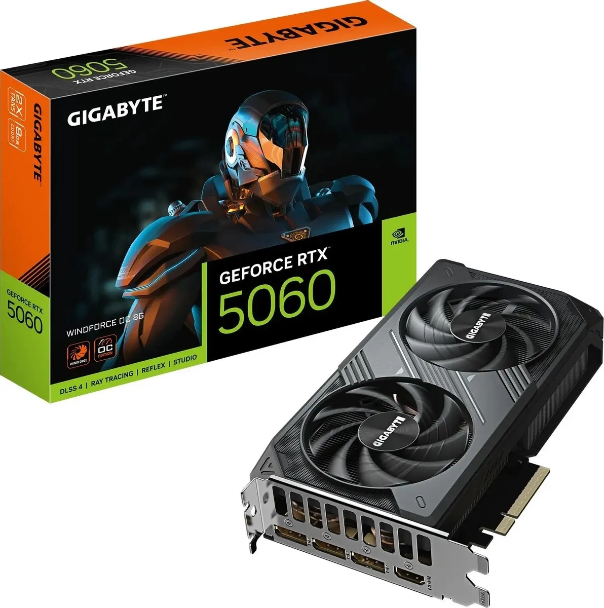 Видеокарта Gigabyte GeForce RTX 5060 WINDFORCE 8Гб GDDR7 128 bit PCIe 5.0. Фото 7