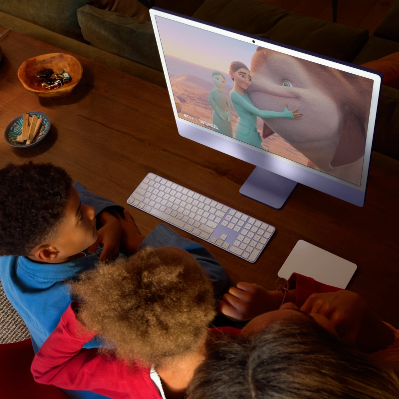 Apple iMac 24" Retina 4,5K, (MWUG3RU/A) (M4, 8C CPU, 8C GPU, 16 ГБ, 256 ГБ SSD, 2024), Pink. Фото 5