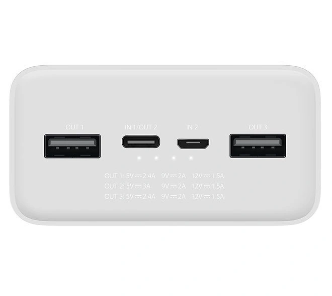 Внешний аккумулятор XiaoMi Power Bank 3 30000mAh, Белый (PB3018ZM). Фото 4