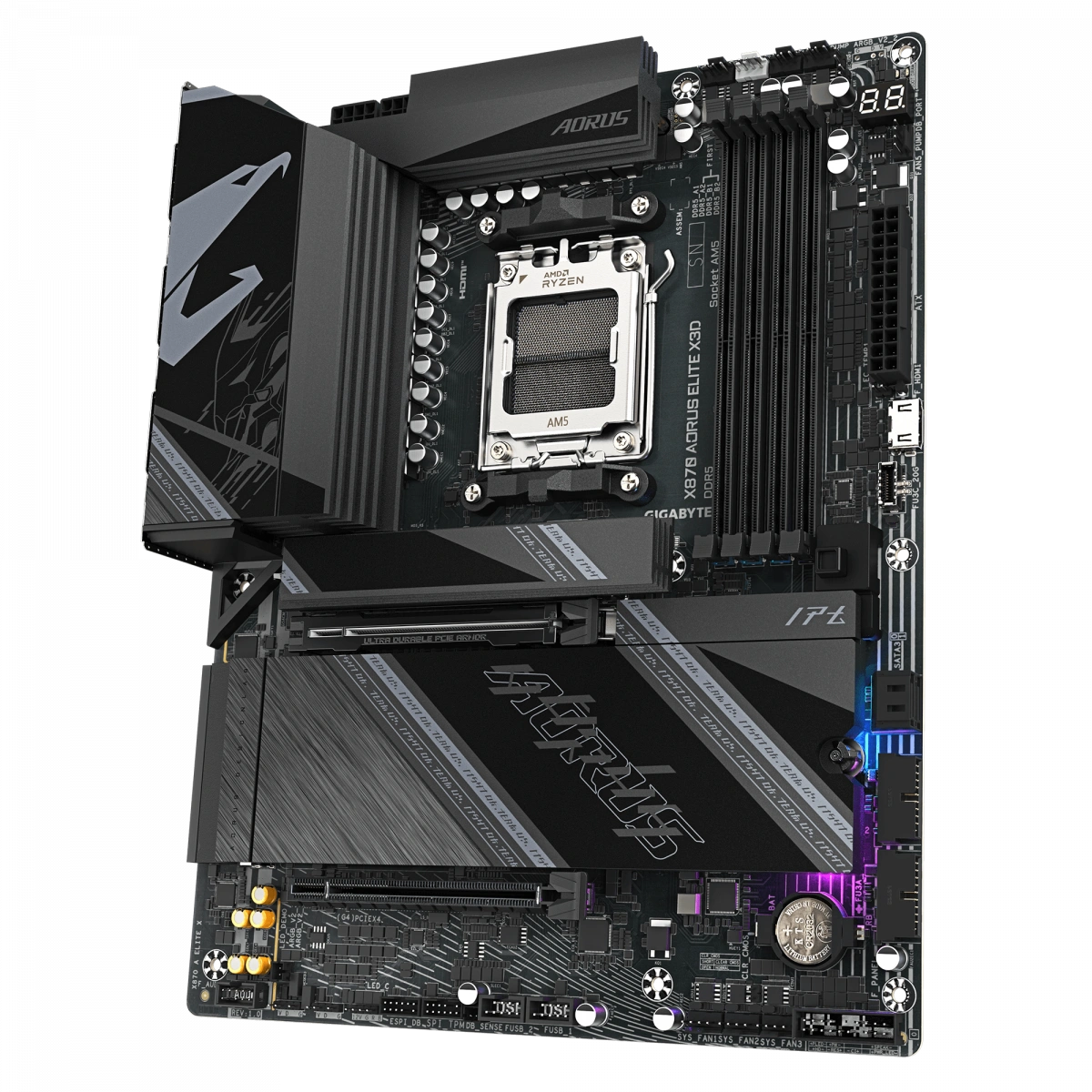 Материнская плата Gigabyte X870E AORUS ELITE X3D. Фото 3