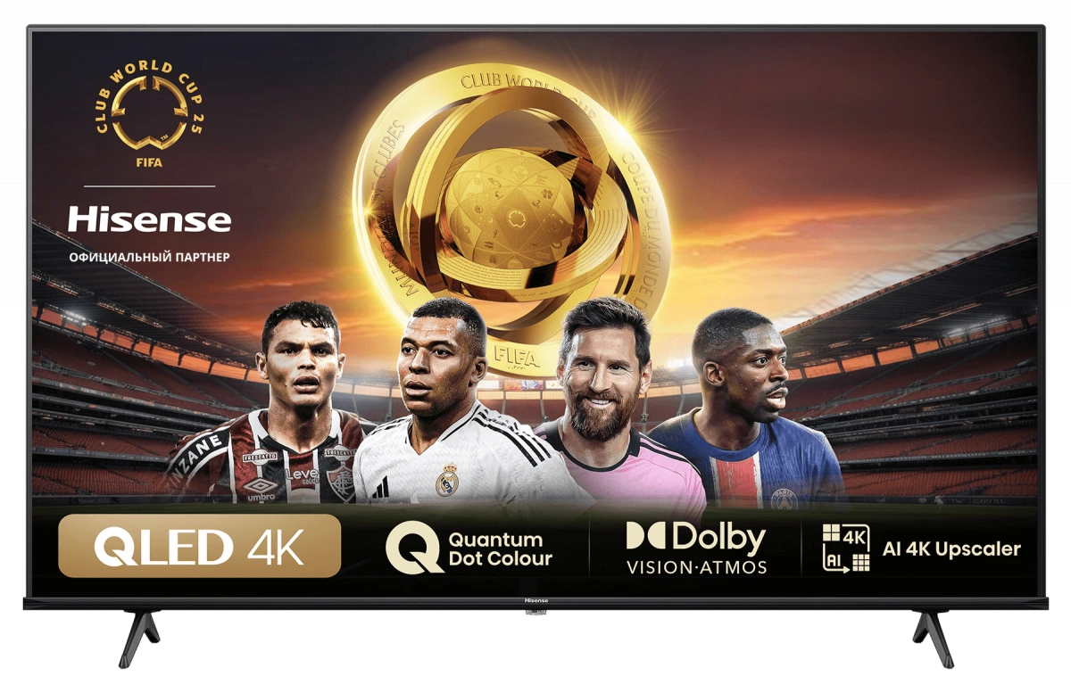 Телевизор Hisense E7NQ (2024) 43" 4K UHD QLED Смарт ТВ. Фото 1