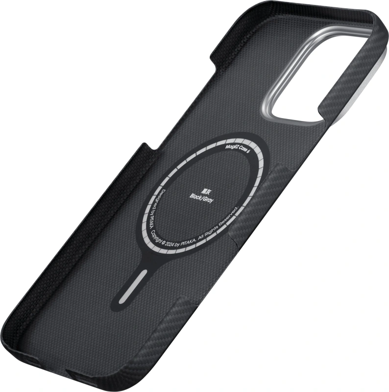 Накладка Pitaka для iPhone 16 Pro Max Ultra Slim, Black (KI1601PMA). Фото 5